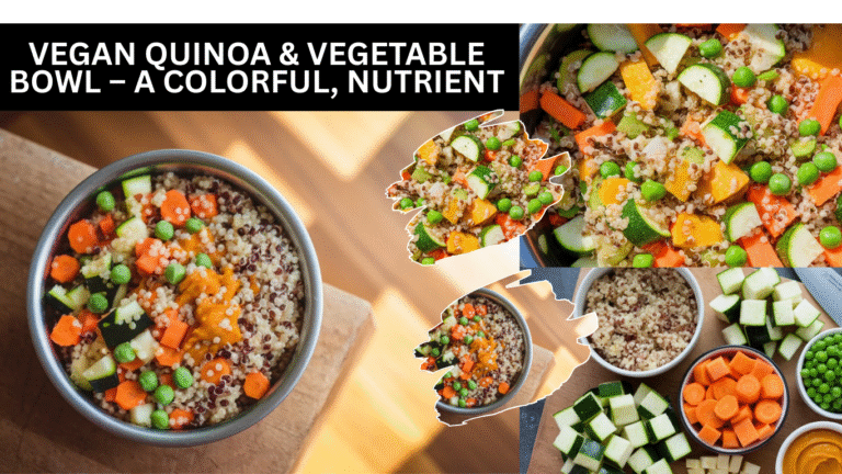 Vegan Quinoa & Vegetable Bowl – A Colorful, Nutrient
