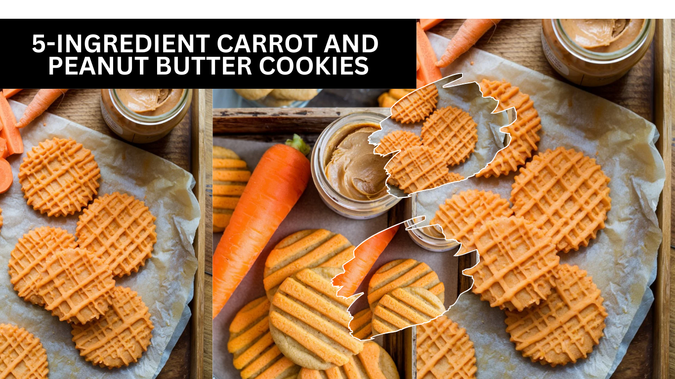 5-Ingredient Carrot and Peanut Butter Cookies