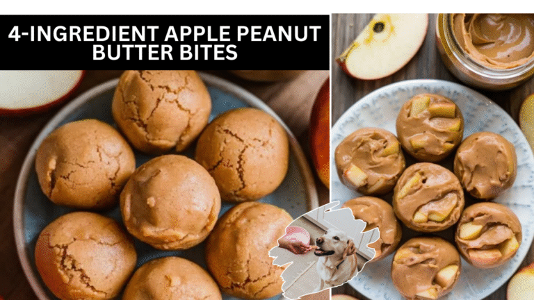 4-Ingredient Apple Peanut Butter Bites