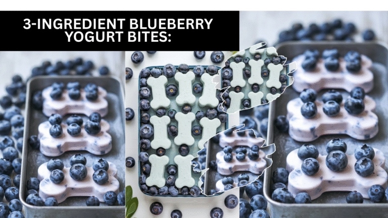 3-Ingredient Blueberry Yogurt Bites: A Refreshing Treat for Your Pup