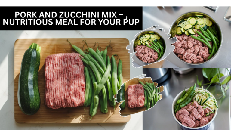 Pork and Zucchini Mix – A Simple, Nutritious Meal for Your Pup