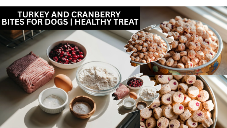 Turkey and Cranberry Bites For Dogs | Healthy Treat
