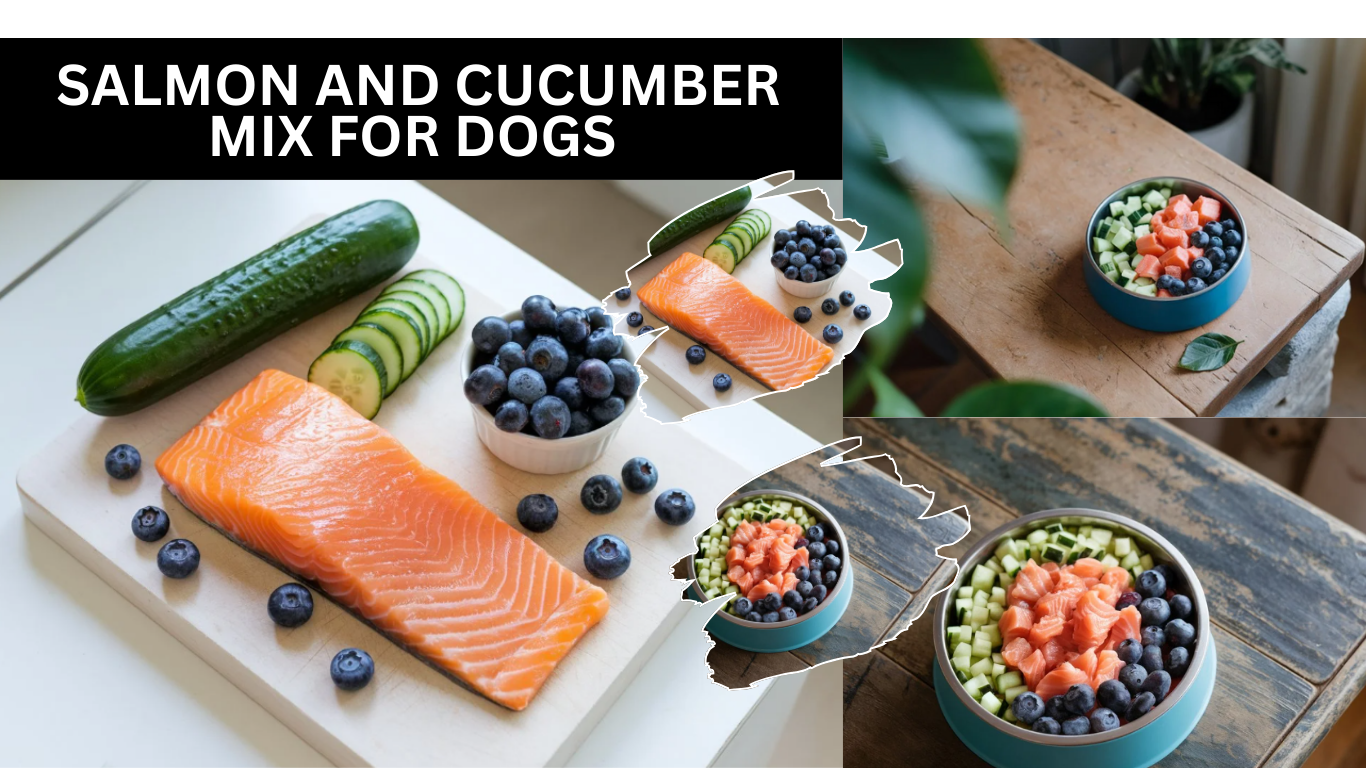 Salmon and Cucumber Mix For Dogs | A Refreshing Meal