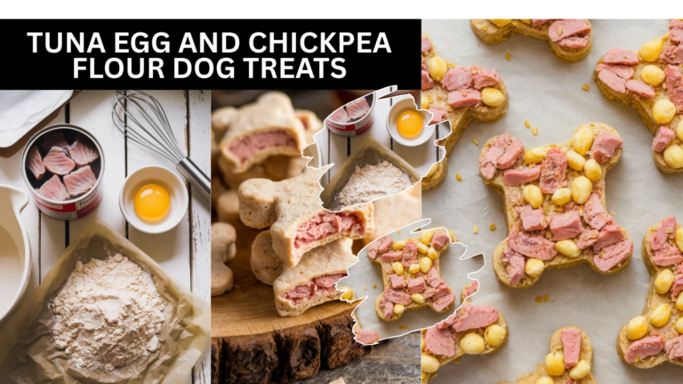 Homemade Tuna Egg and Chickpea Flour Dog Treats