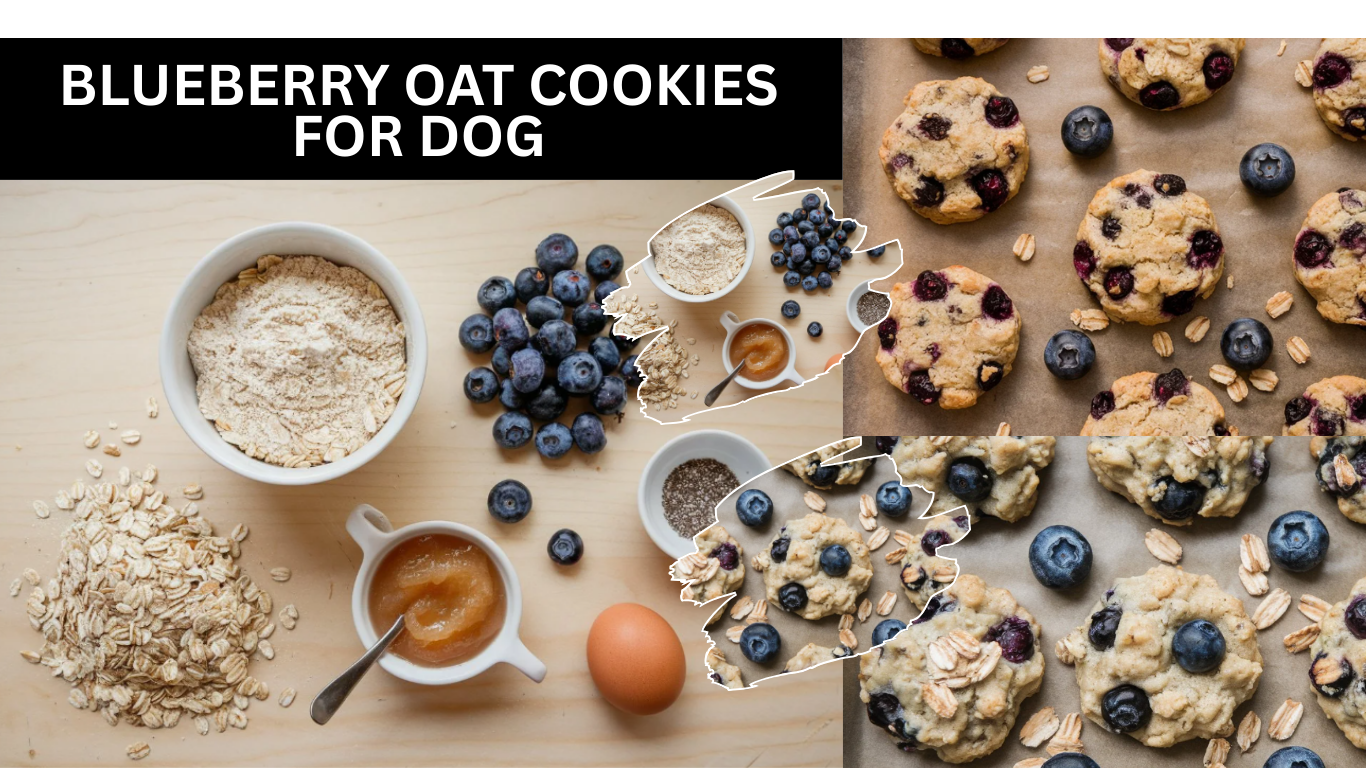 Blueberry Oat Cookies For Dog