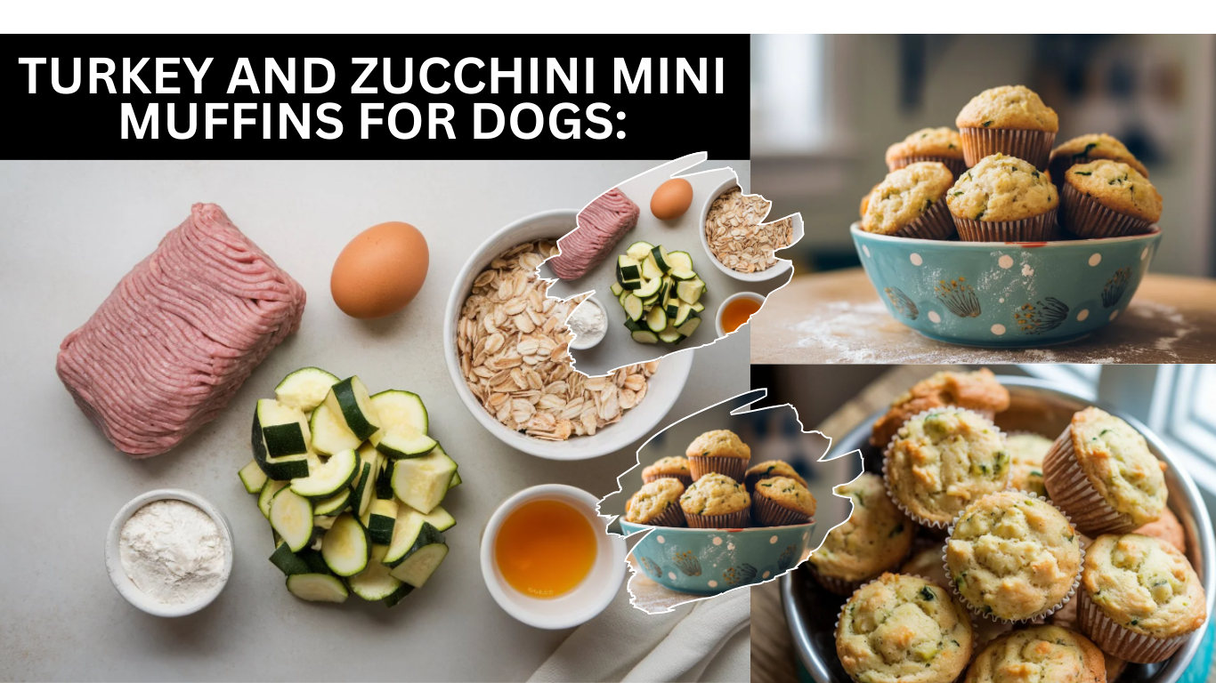 Turkey and Zucchini Mini Muffins For Dogs: Nutritious Snack