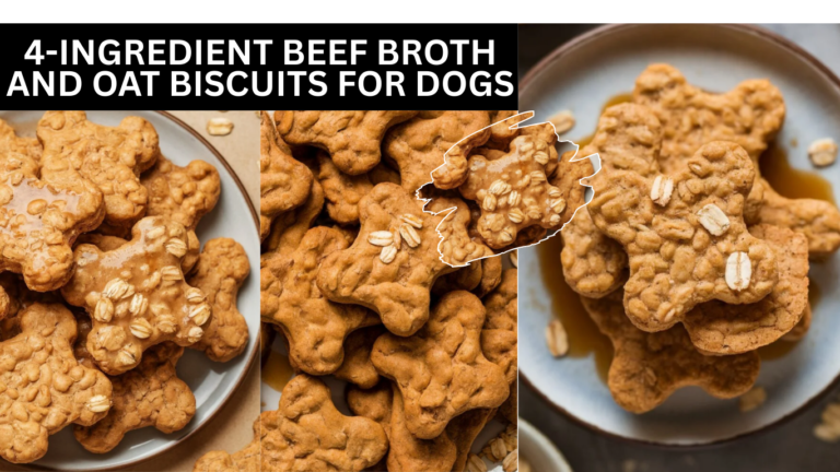 4-Ingredient Beef Broth and Oat Biscuits For Dogs