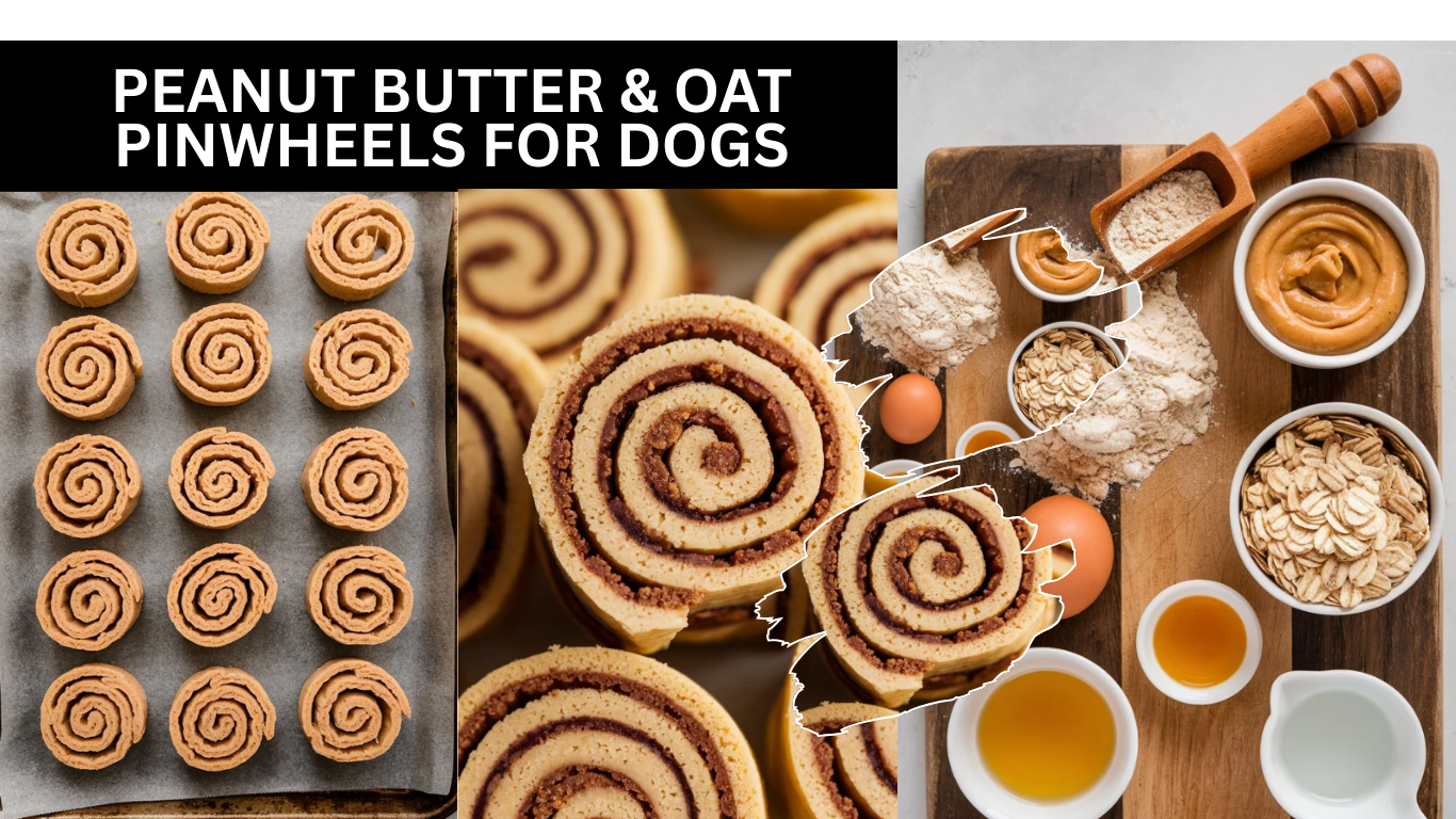 Peanut Butter & Oat Pinwheels For Dogs: A Simple Dog Snack