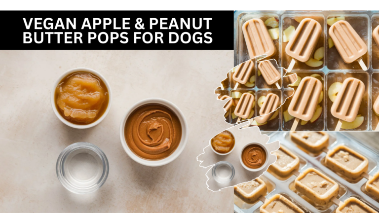 Vegan Apple & Peanut Butter Pops For Dogs