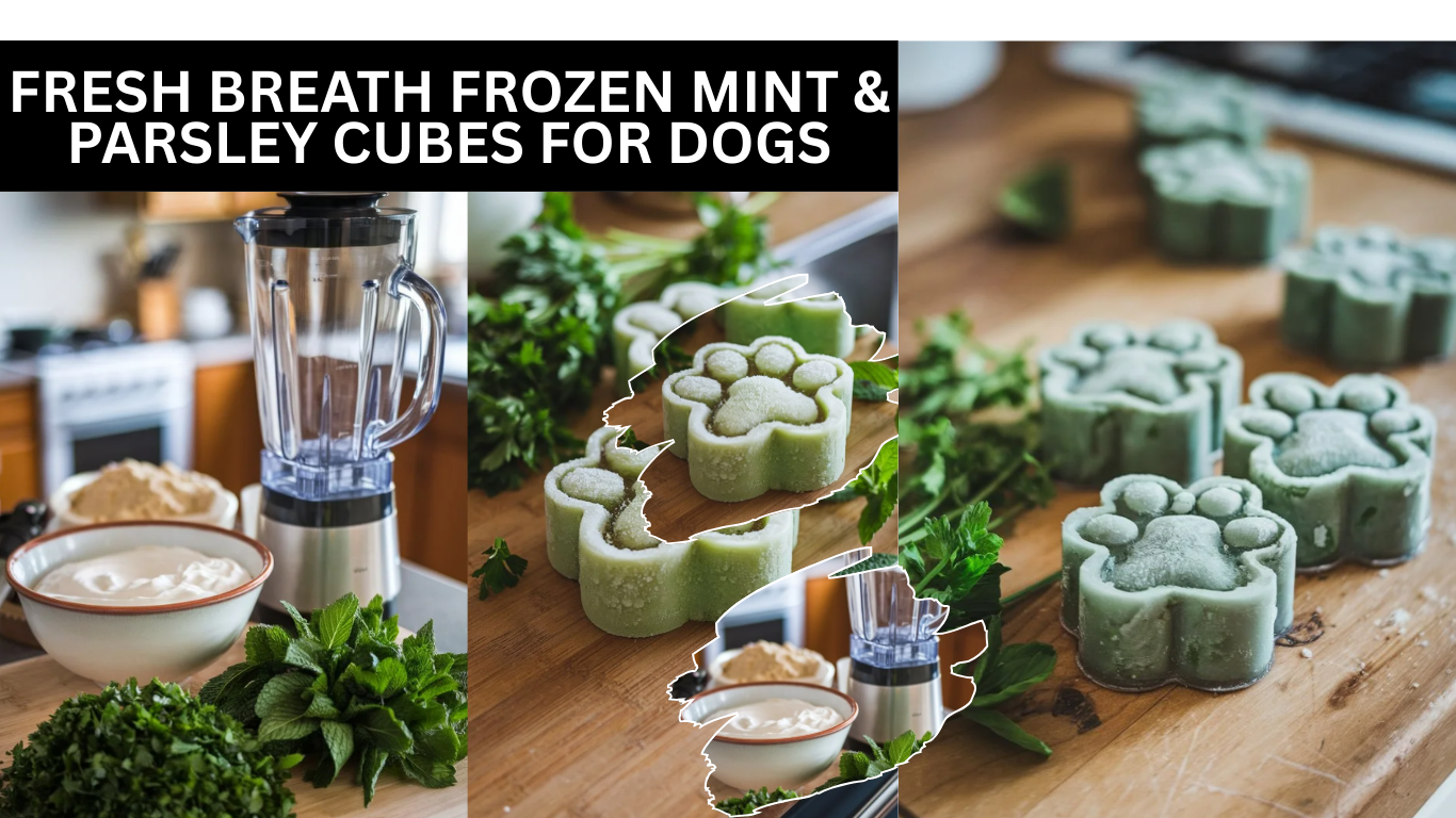 Fresh Breath Frozen Mint & Parsley Cubes For Dogs: An Easy Dental Dog Treat