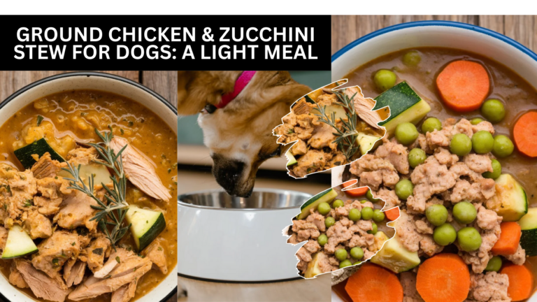 Ground Chicken & Zucchini Stew For Dogs: A Light Meal