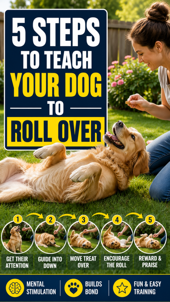 5 Steps to Teach Your Dog to Roll Over
