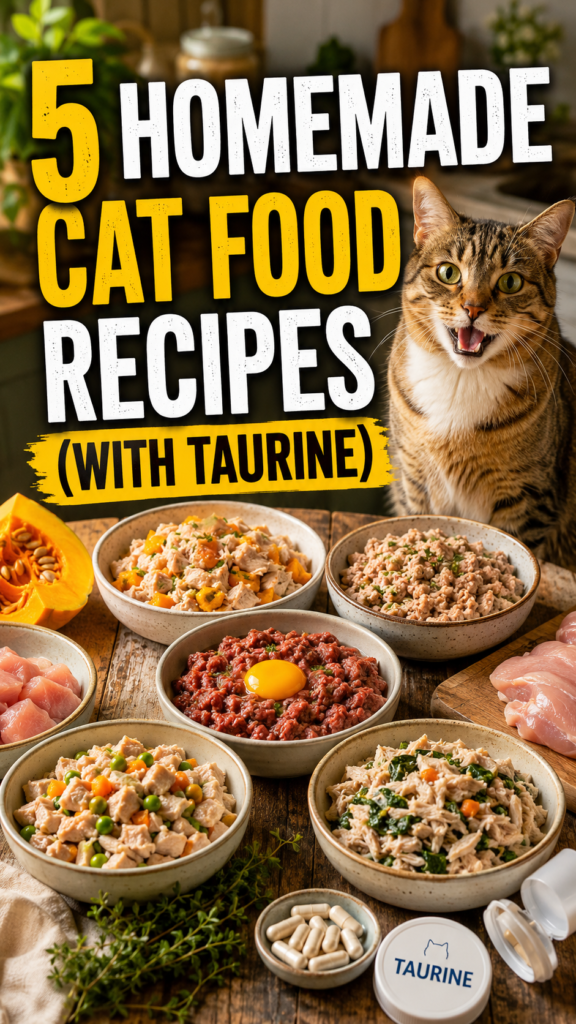 5 Homemade Cat Food Recipes (With Taurine)