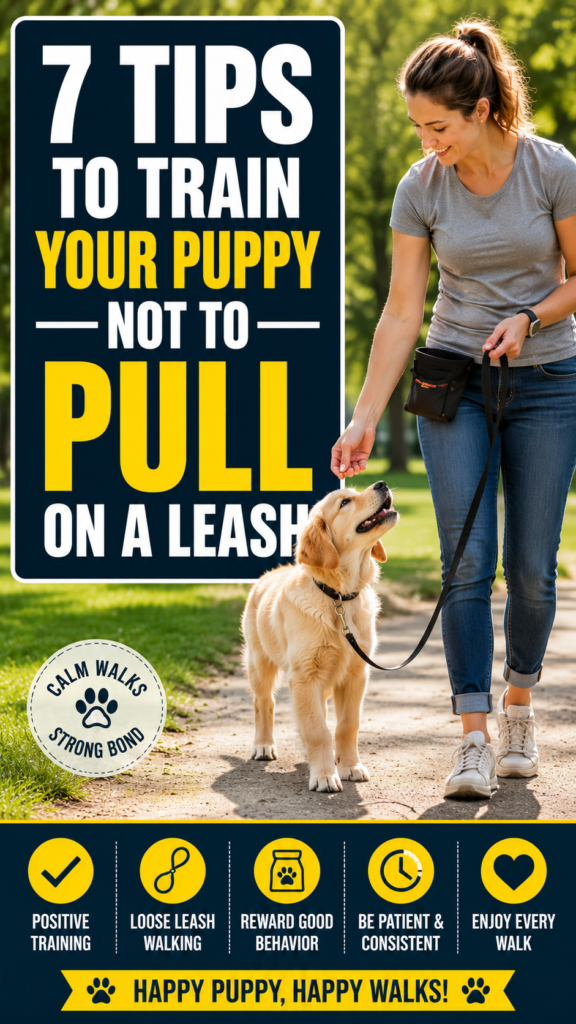 7 Tips to Train Your Puppy Not to Pull on a Leash