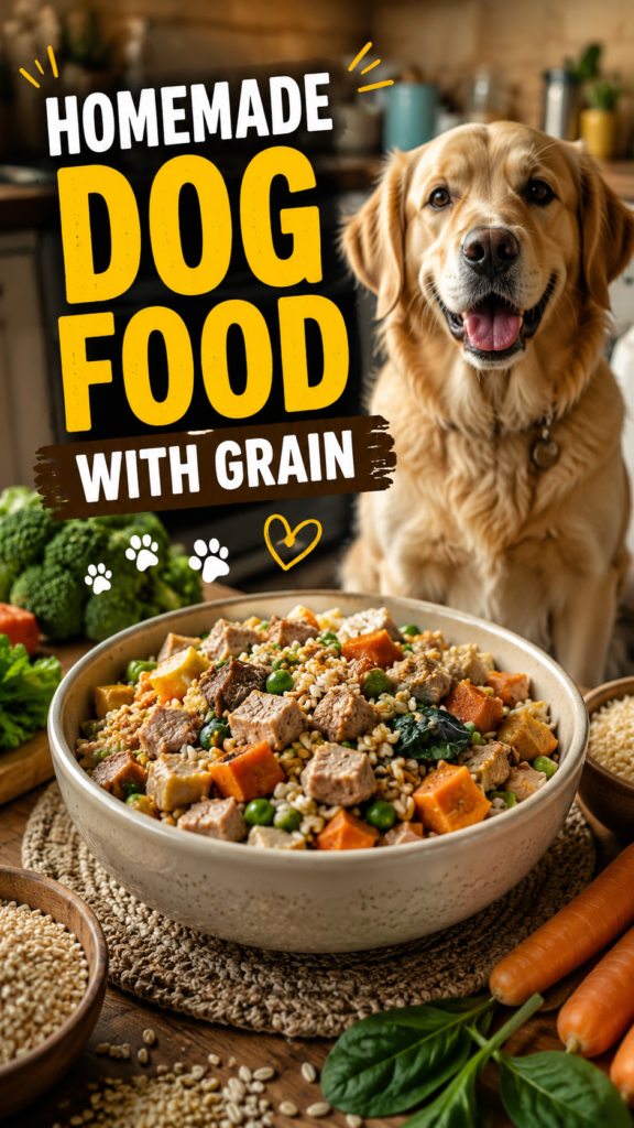 How to Make Homemade Dog Food (with Grain) Your Pup Will Gobble Up