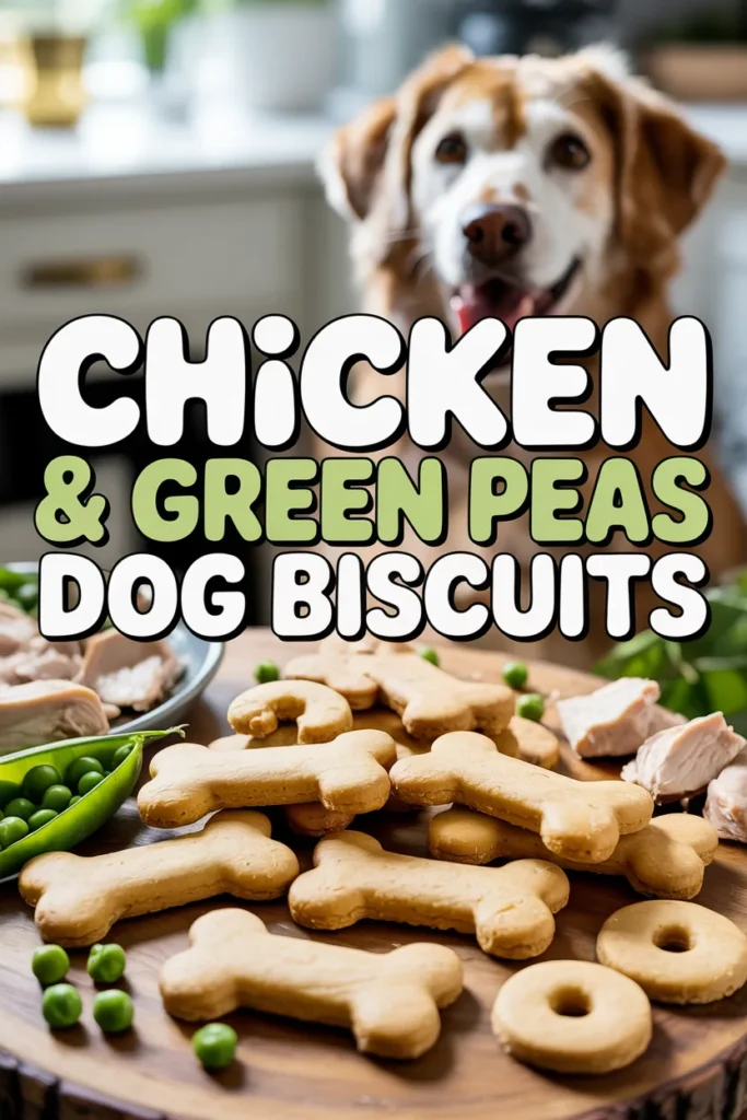 Chicken & Green Peas Biscuits