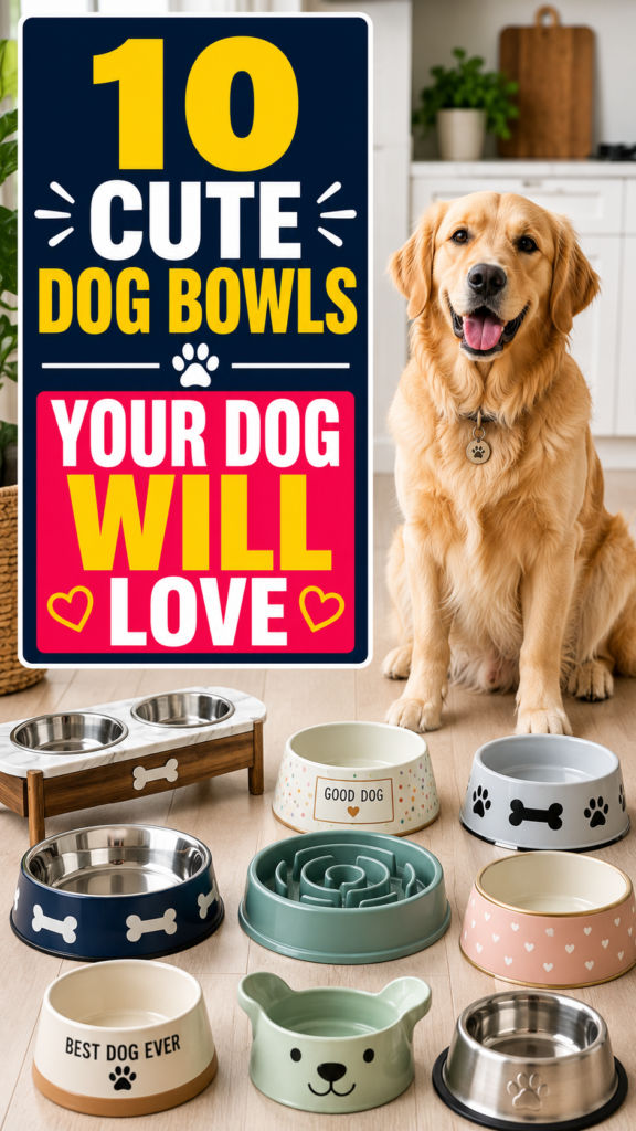 10 Cute Dog Bowls That Your Dog Will Love