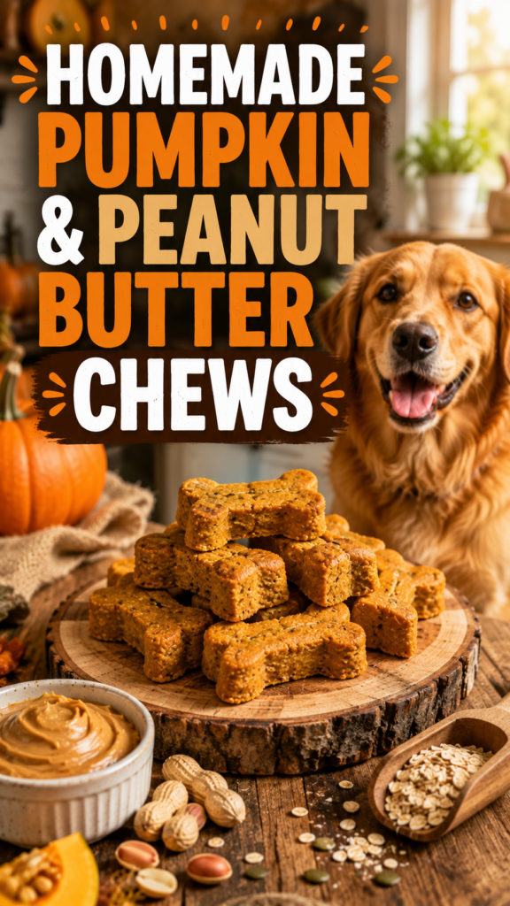 Homemade Pumpkin & Peanut Butter Chews (Because Store-Bought Treats Are So Last Season)