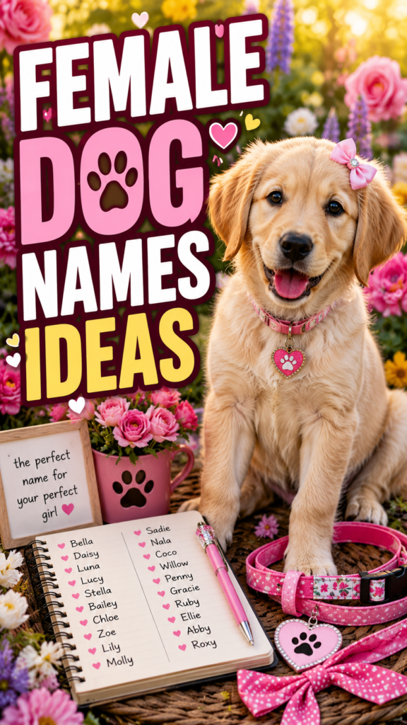 Female Dog Names Ideas: 100 Cute, Unique & Popular Girl Dog Names