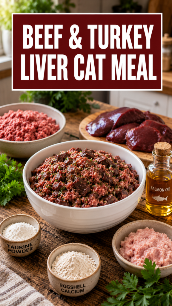 Beef and Turkey Liver Cat Meal – A Protein-Rich Homemade Recipe