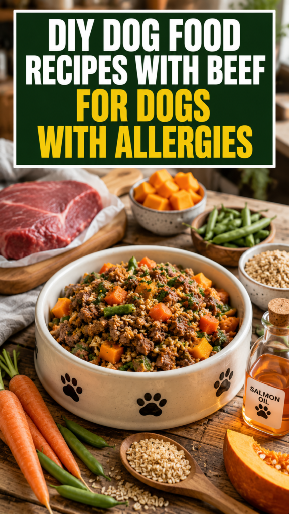 5 DIY Dog Food Recipes With Beef For Dogs With Allergies