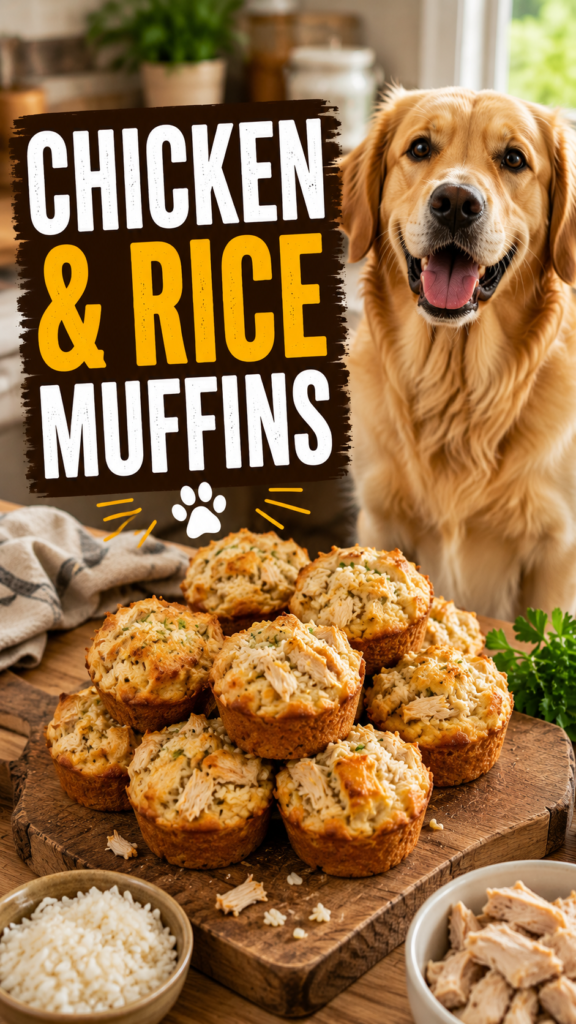 Chicken & Rice Muffins: A Savory, Freezable Dog Treat