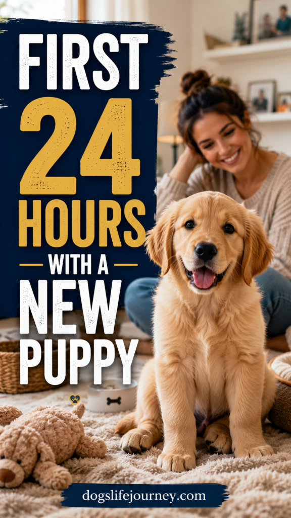 Your First 24 Hours With A New Puppy – What To Do?