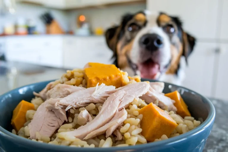 Chicken, Rice, and Pumpkin Dog Food Recipe for Dogs with Allergies