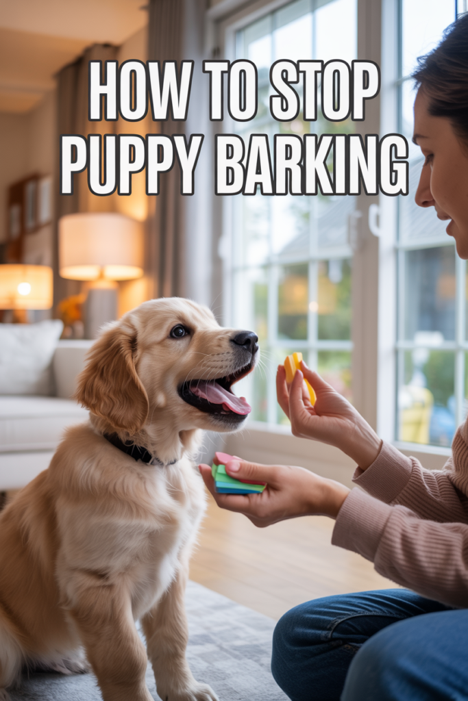 How To Stop Your Puppy From Barking