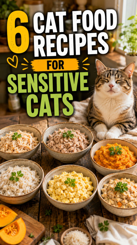 6 Cat Food Recipes For Sensitive Cats