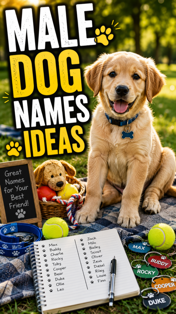 Male Dog Names Ideas: Find the Perfect Name for Your Pup