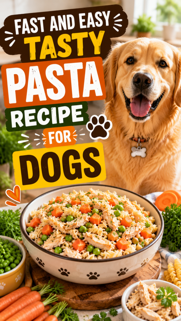 Fast and Easy Tasty Pasta Recipe for Dogs
