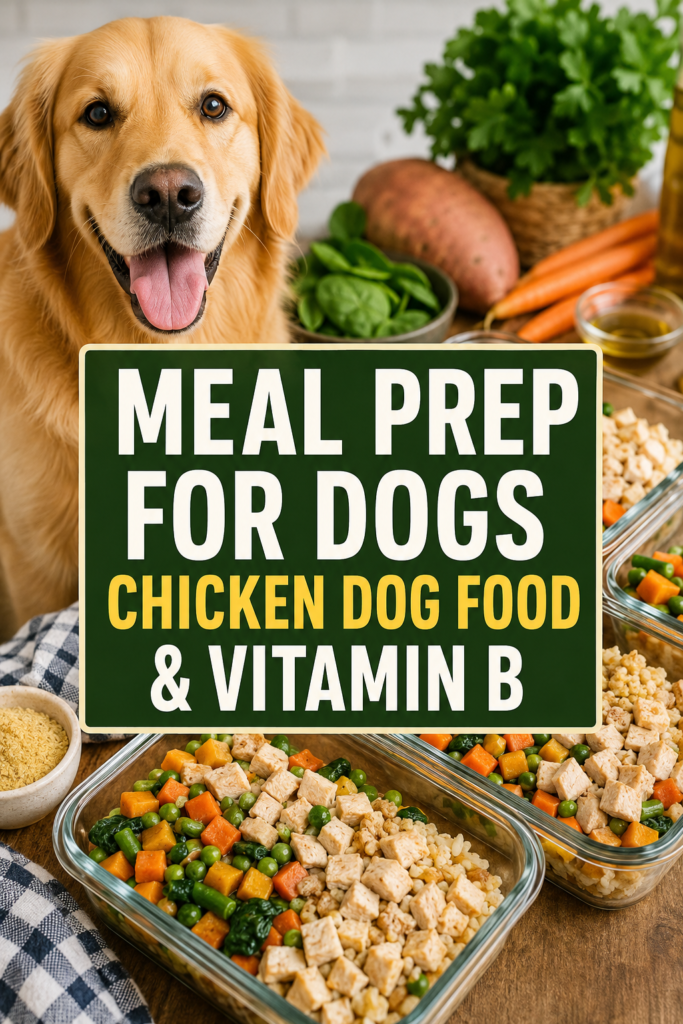 Meal Prep for Dogs: Chicken Dog Food & Vitamin B