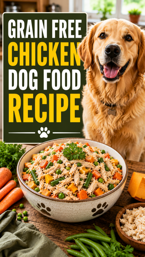 Grain Free Chicken Dog Food Recipe Your Pup Will Beg For (And You’ll Feel Like a Kitchen Legend)