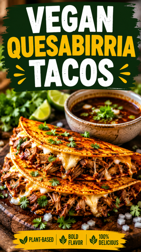 The Ultimate Vegan Quesabirria Tacos Recipe (You’re Gonna Love These!)