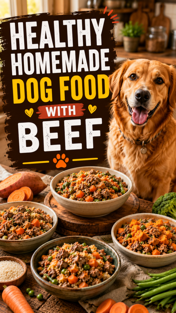 How To Make Healthy Homemade Dog Food With Beef