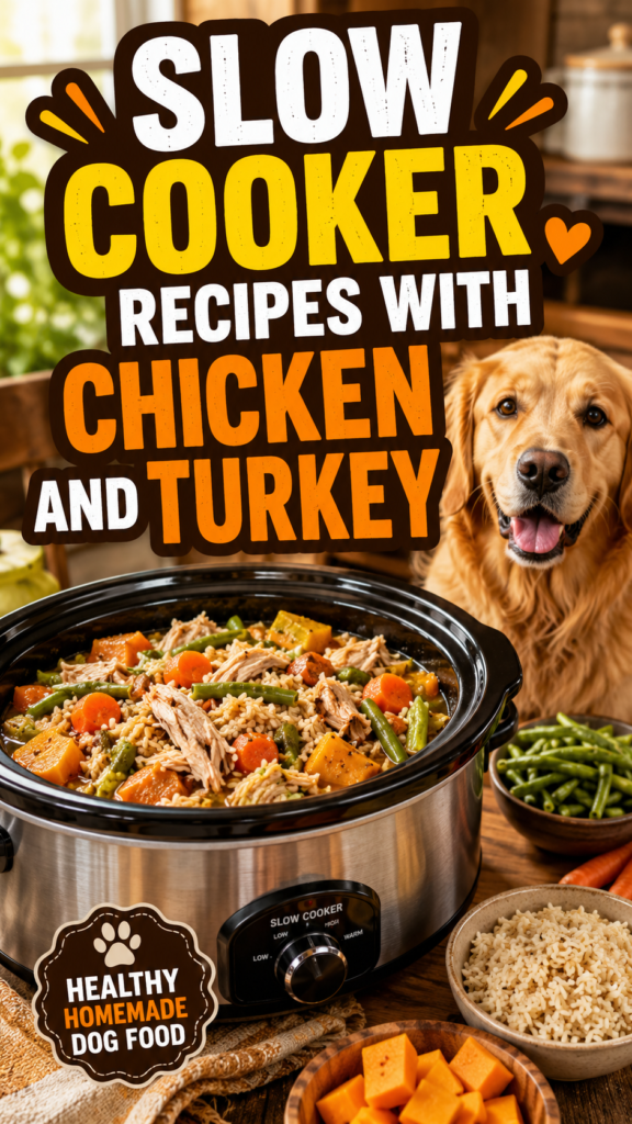 6 Slow Cooker Recipes with Chicken and Turkey Your Dog Will Absolutely Love