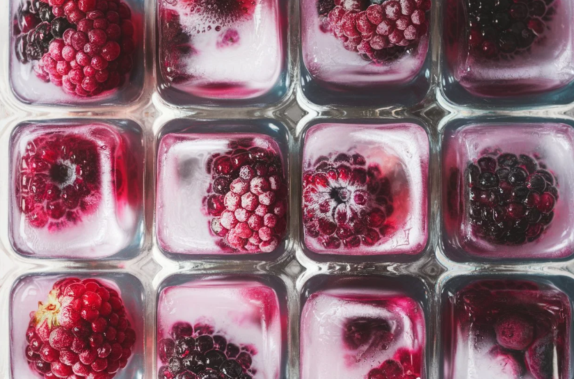 Vegan Frozen Berry & Coconut Oil Cubes For Dog