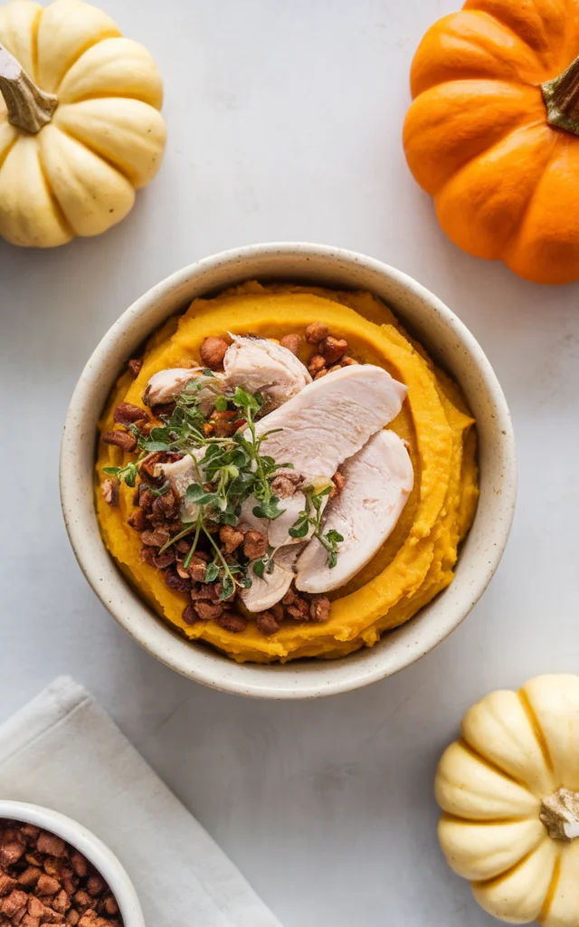 Pumpkin Mash & Chicken Delight