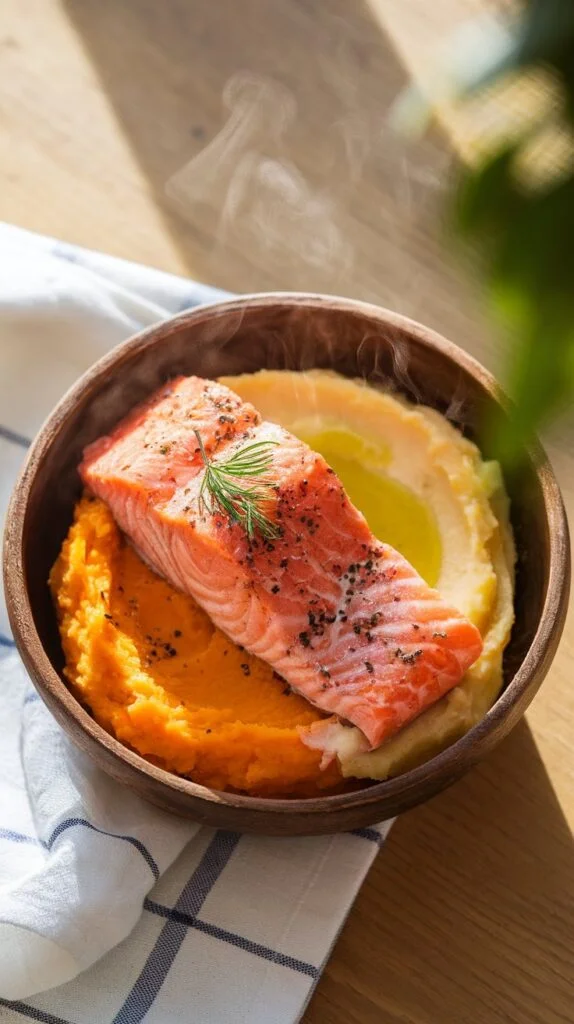 2. Salmon and Sweet Potato Mash