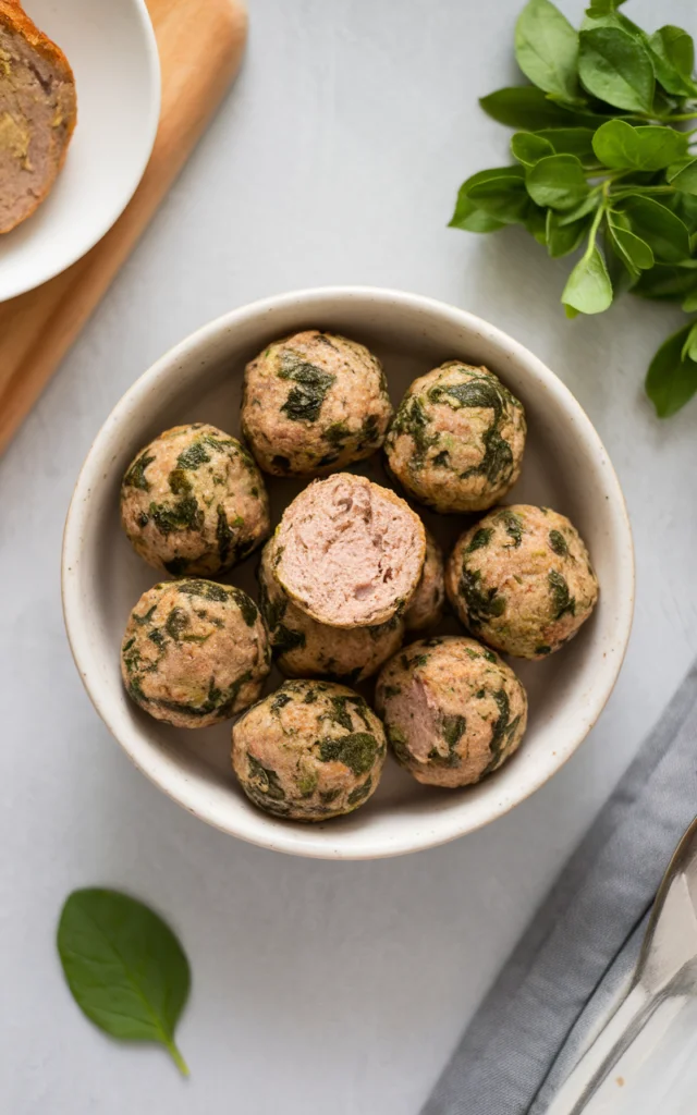 Turkey and Spinach Meatballs