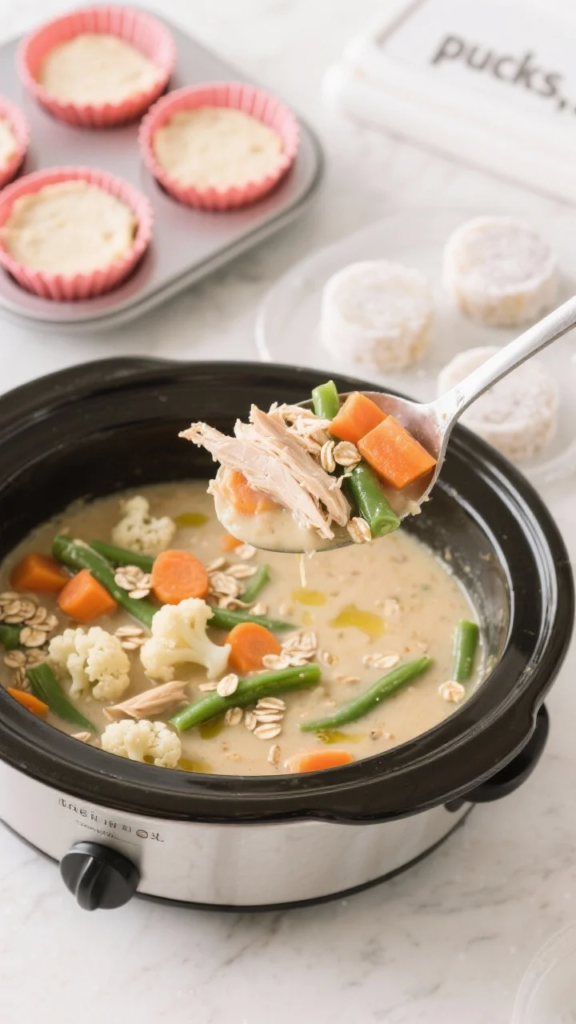 Slow-Cooker Chicken & Veggie Freezer Stew