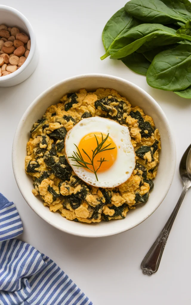 Egg and Spinach Scramble