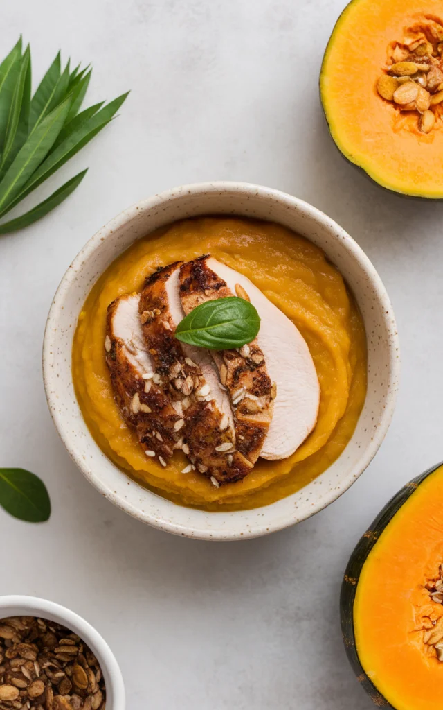 1. Chicken & Pumpkin Purée