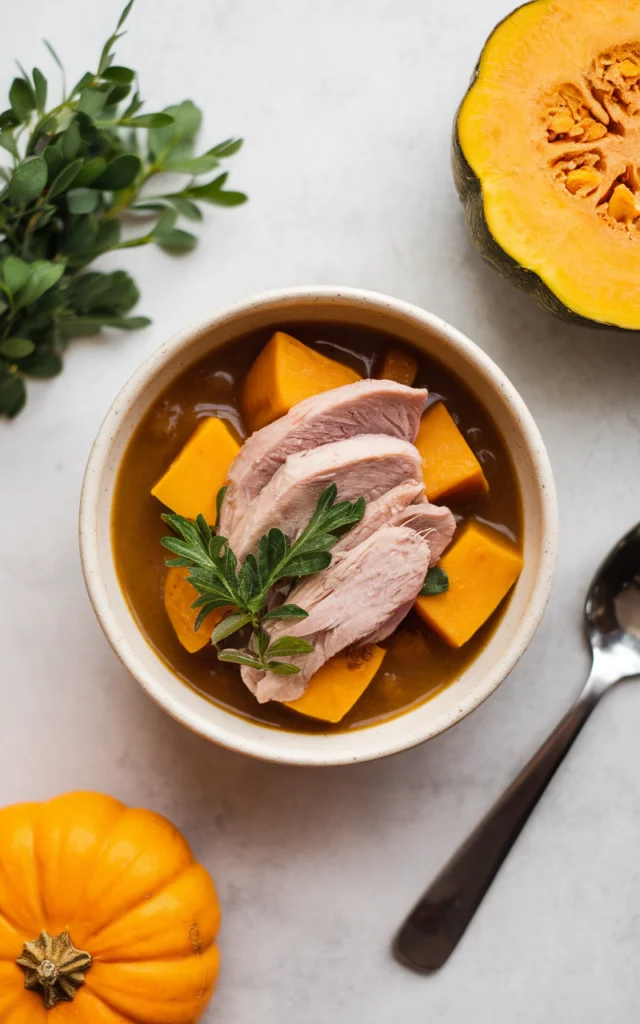 1. Simple Duck and Pumpkin Stew