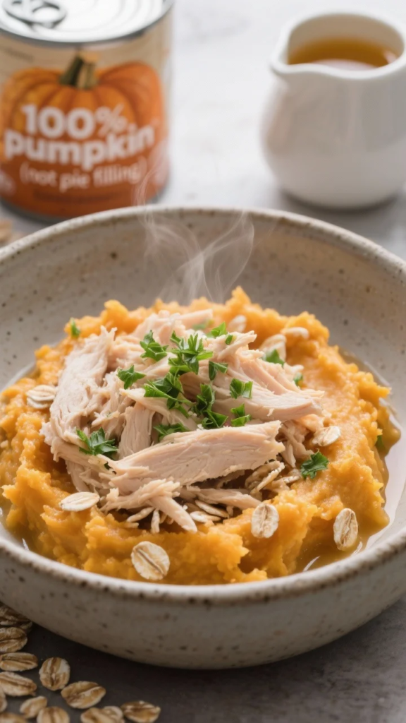 Holiday Leftover Turkey & Pumpkin Mash