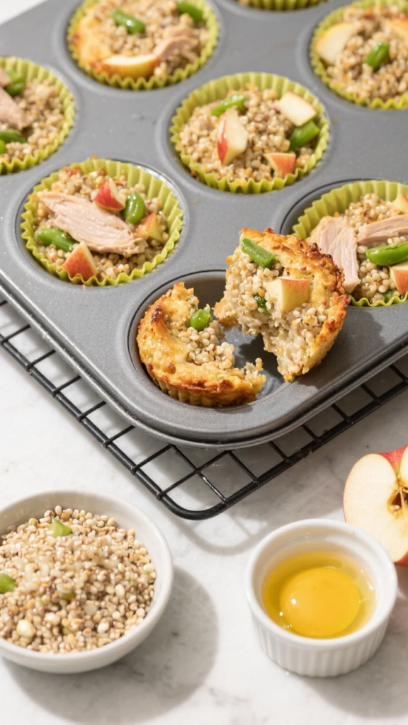 Turkey, Apple & Quinoa Crunch Cups