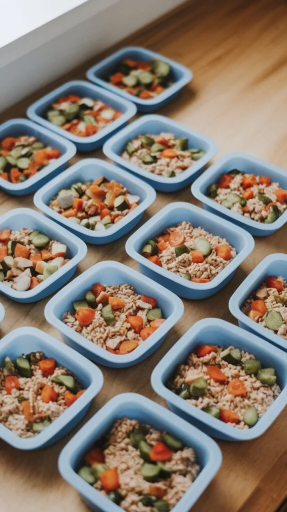 Freezable Dog Food with Ground Turkey 