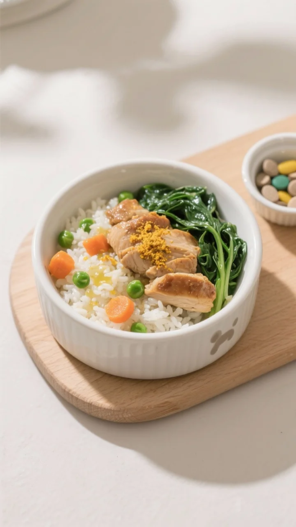 Homemade Dog Food Idea With Ground Chicken