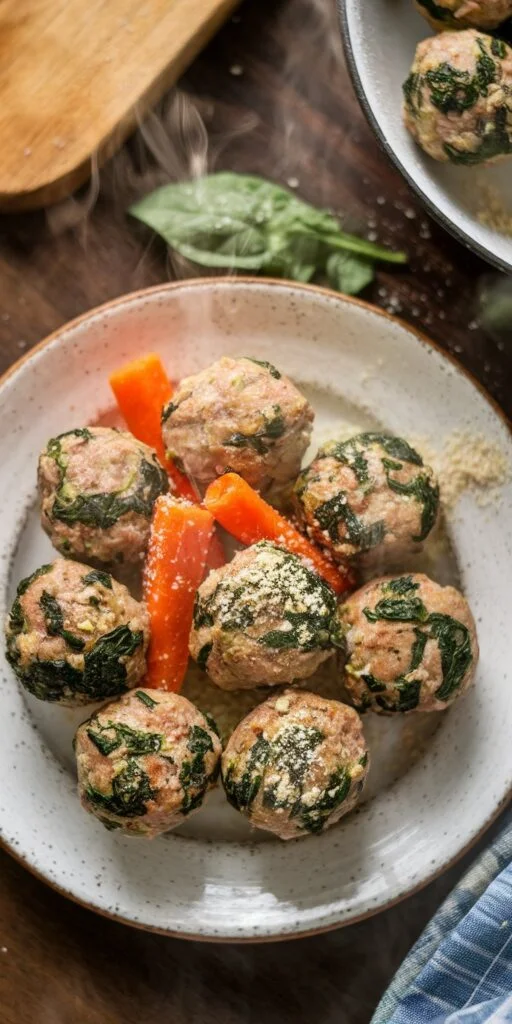  Spinach & Turkey Meatballs
